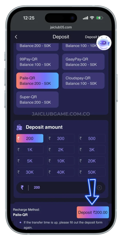 JAICLUB-DEPOSIT-PAGE